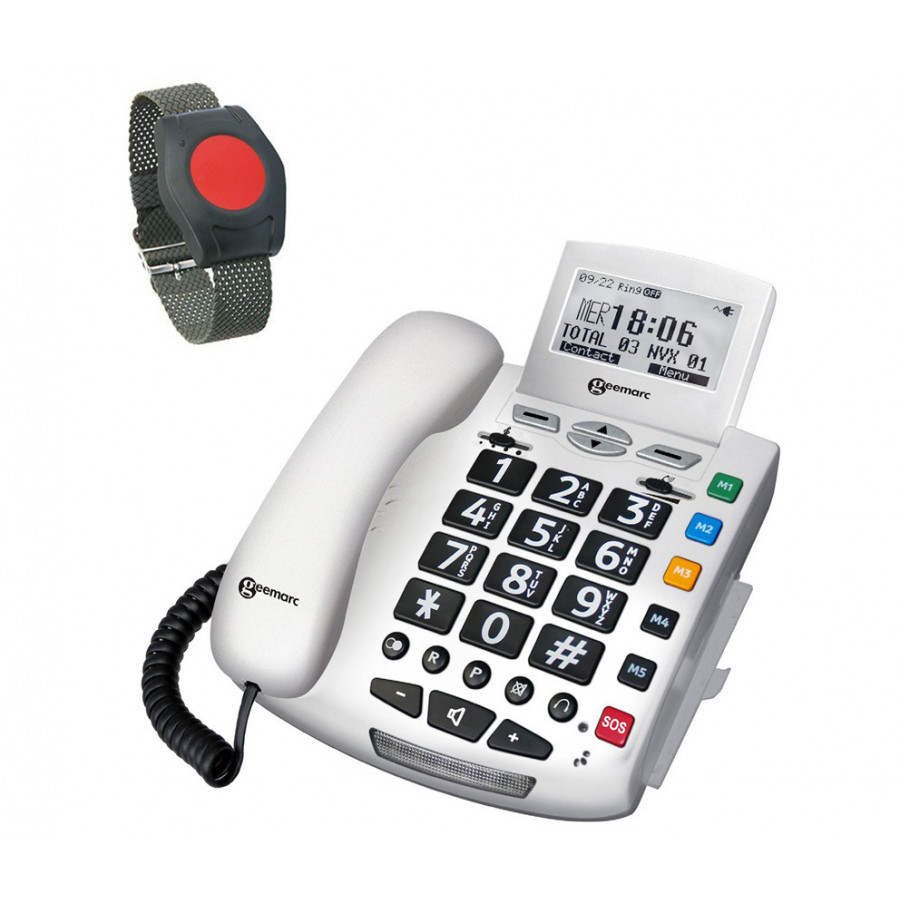 G-TELWARE® (¡Variante ELDAT!) Teléfono para personas mayores modelo 2024 Teléfono de llamada de emergencia para personas mayores