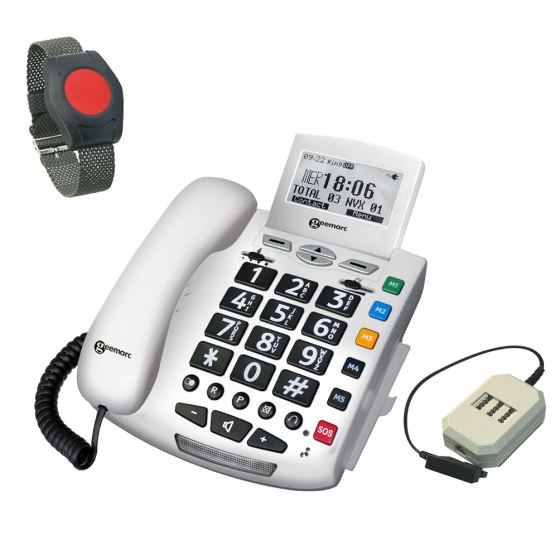 G-TELWARE® (¡Variante ELDAT!) Teléfono para personas mayores modelo 2024 Teléfono de llamada de emergencia para personas mayores