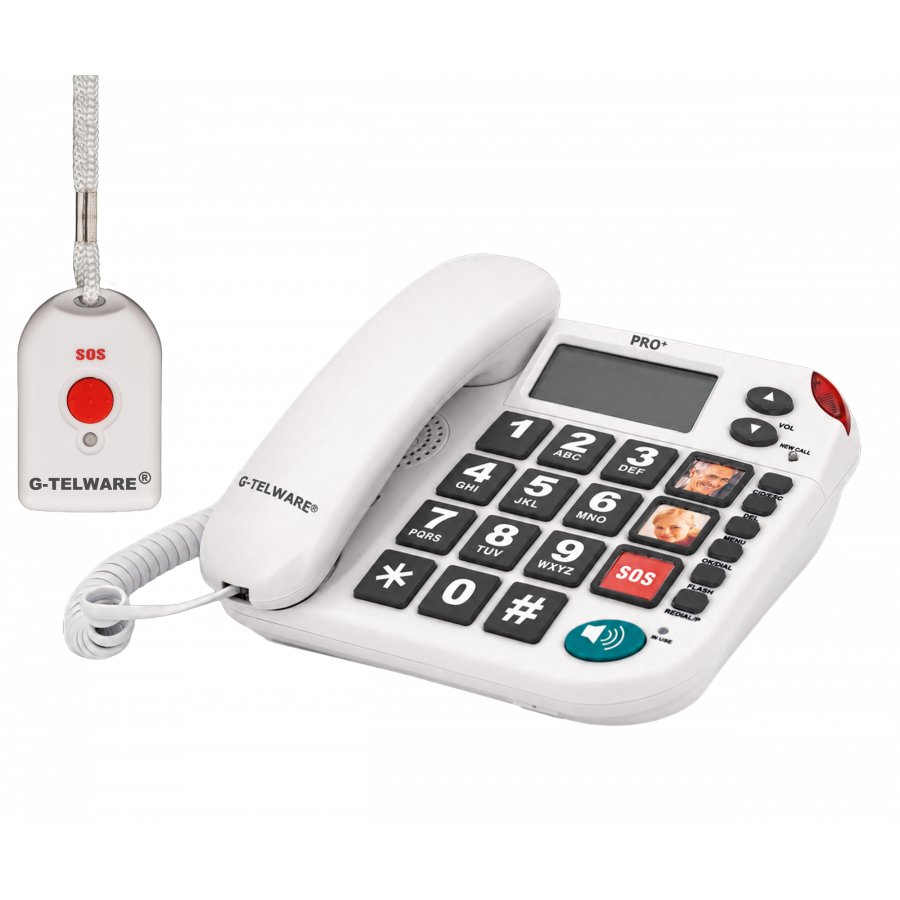 PRO+(G-TELWARE®)(впервые в мире) Тишина SOS технологии старший телефон экстренного вызова 2025s/ SOSParam.einstellb.