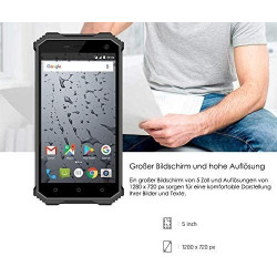 ¡²-DUAL SIM 4G/Android/Strong -Outdoor- Teléfono móvil resistente de G-TELWARE®! (Gris)