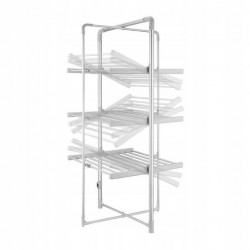 Séchoir à linge électrique 300W, Tour de séchage pliable, 3 niveaux, fonction de séchage, gain de place