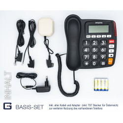EMPORIA KFT19 SOS 30 Emergency numbers(G-TELWARE®)