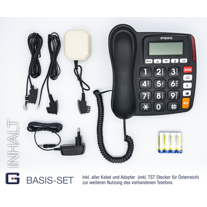 EMPORIA KFT19 SOS 30 Numéros d'urgence(G-TELWARE®)