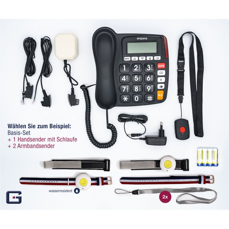 EMPORIA KFT19 SOS 30 Numéros d'urgence(G-TELWARE®)