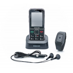 SENIOR HANDY GPS (Firmware 2021!)Emergency call bracelet Powered by G-TELWARE® cell phone, with RADIO BAND, GERMAN MENU