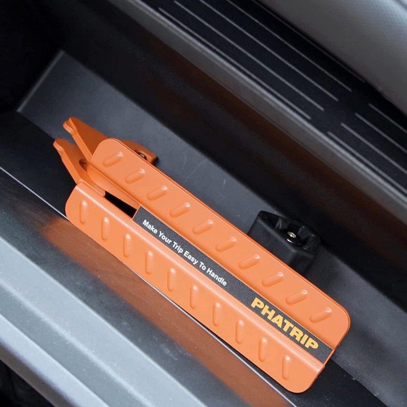 PHATRIP Scaletta per auto Pedale per porta dell'auto pieghevole Scaletta pieghevole per auto Accesso senza complicazioni al tett