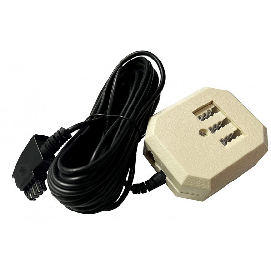 G-TELWARE® (Slim Version) Analog adapter/splitter TAE F-Western plug