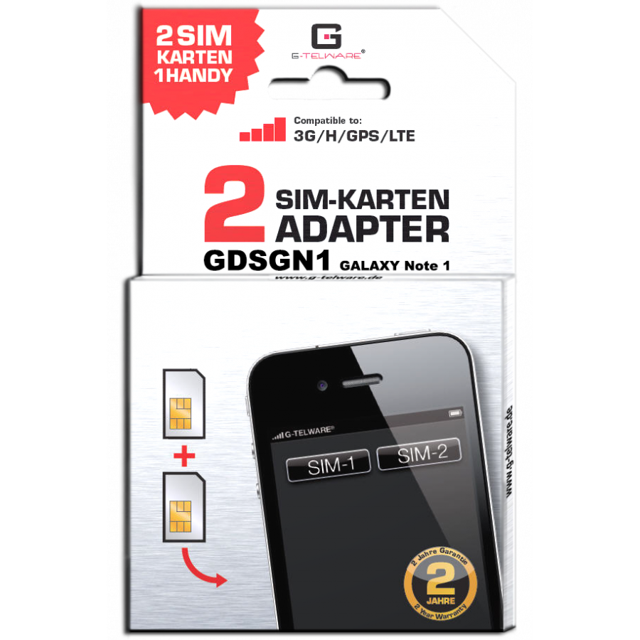 Dual SIM Adapter Samsung Galaxy Note 1