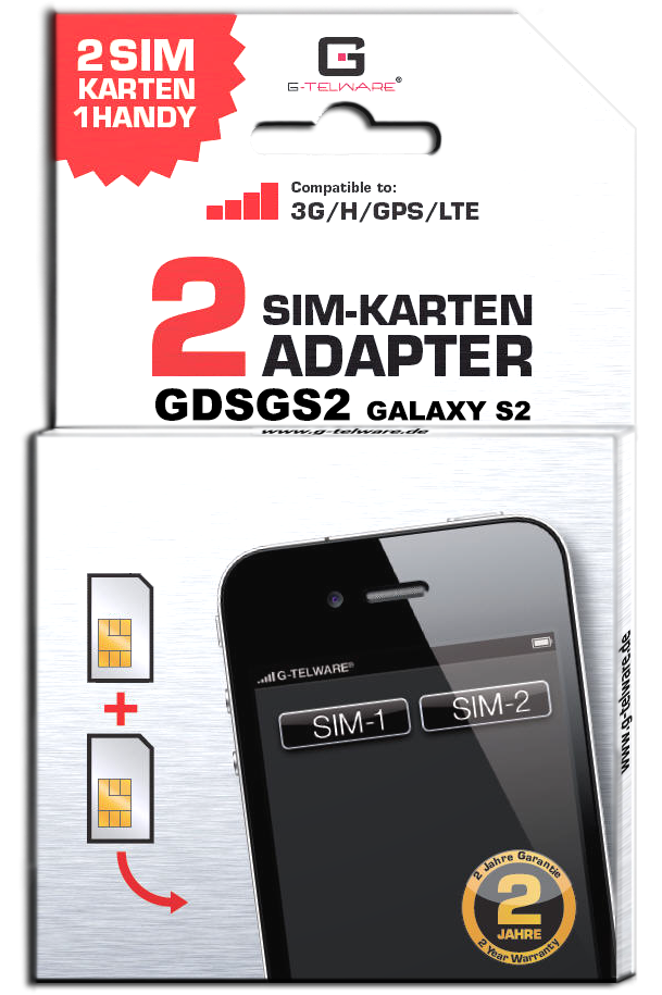 Dual SIM Adapter kompatibel für Samsung Galaxy® - 第 6/21 張圖片