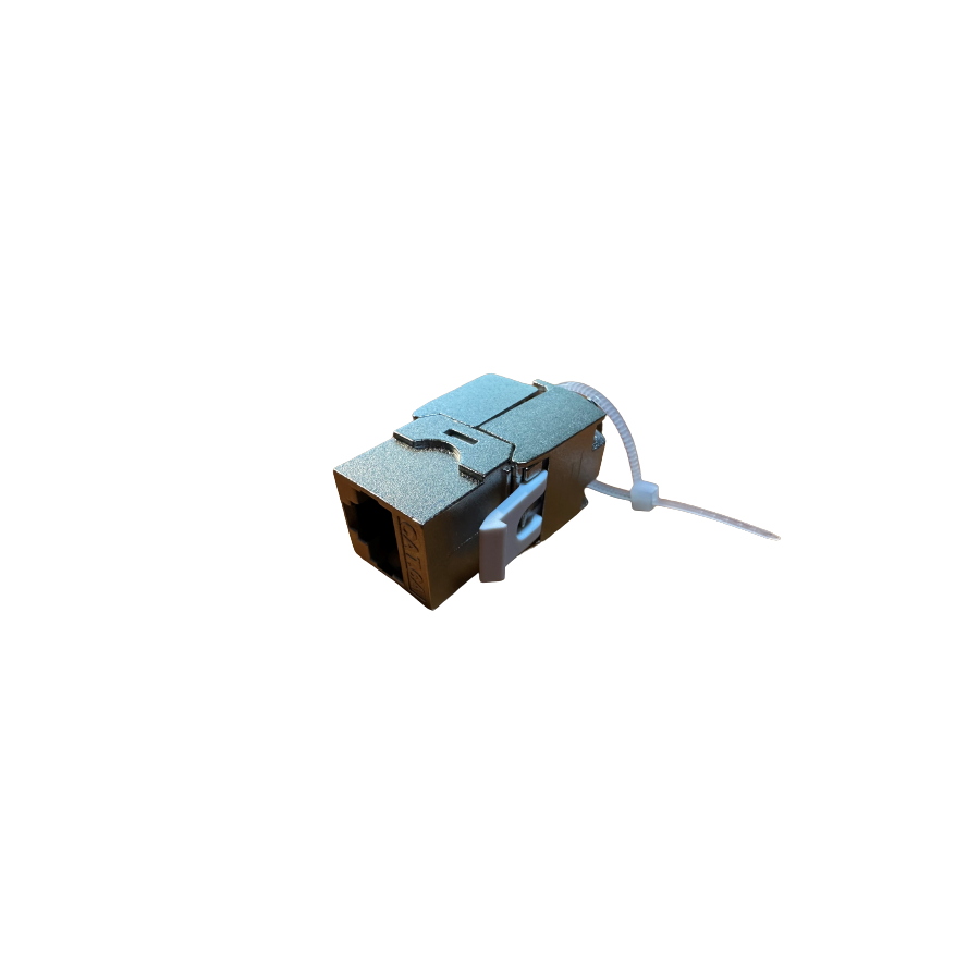 G-TELWARE® Moduł Keystone CAT6a Jack Adapter ekranowany, beznarzędziowy, zatrzaskowy kabel instalacyjny CAT.6a 500Mhz 10GBit/s E